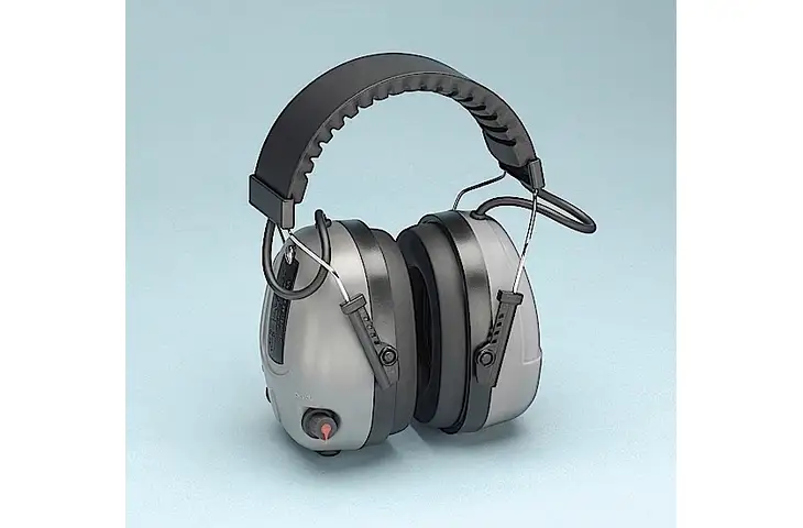 Elvex Corp RCOM655 Impulse Electronic Hearing Protection Muffs Silver